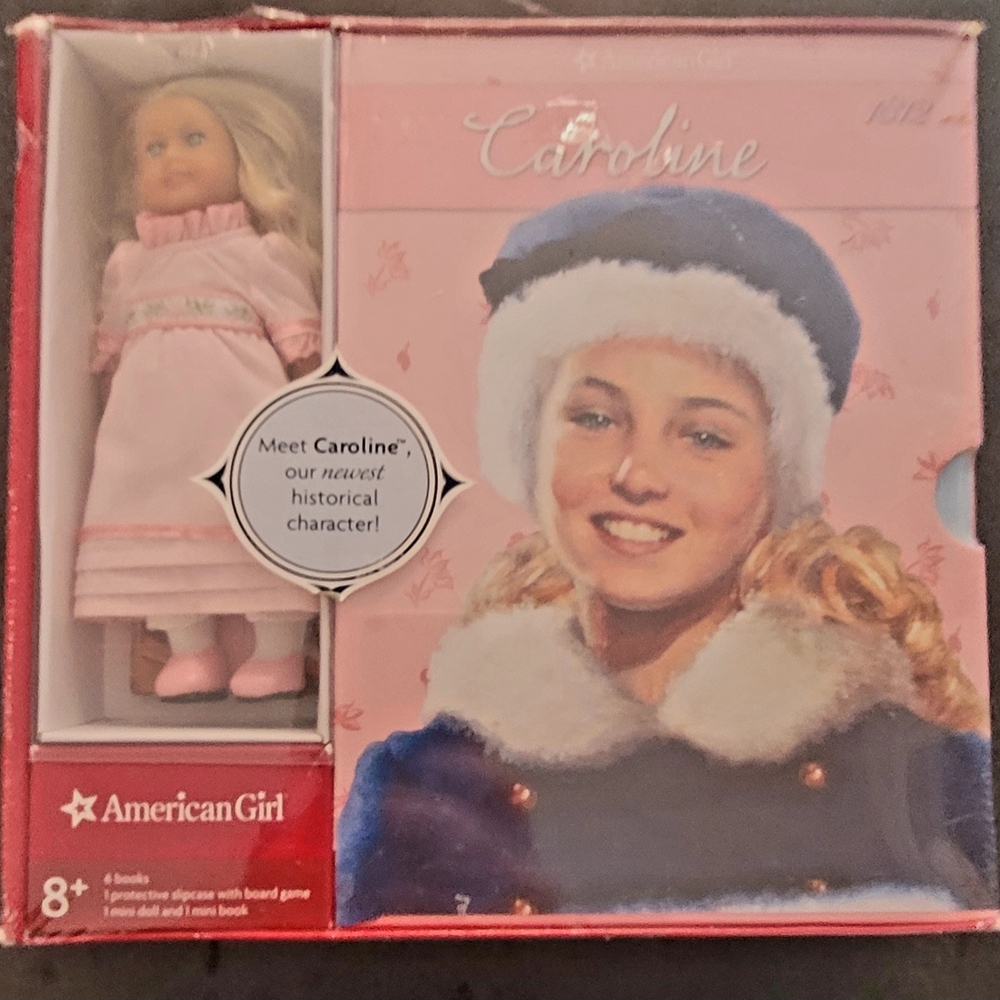 American Girl Caroline Doll in Pink Dress